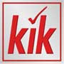 Logo marki Kik