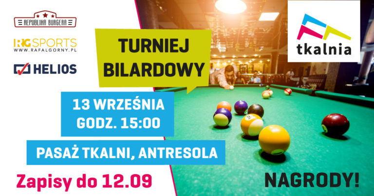 Pierwszy turniej bilardowy w Tkalni