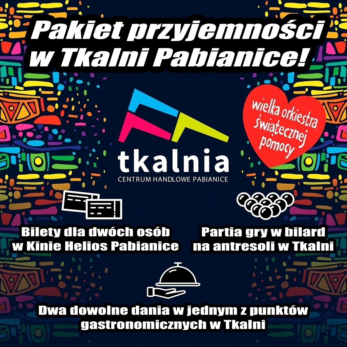Koncert Patrycji Markowskiej Tkalnia Pabianice, 30. Finał WOŚP: Aukcja &#8220;Pakiet przyjemności&#8221; w Tkalni!