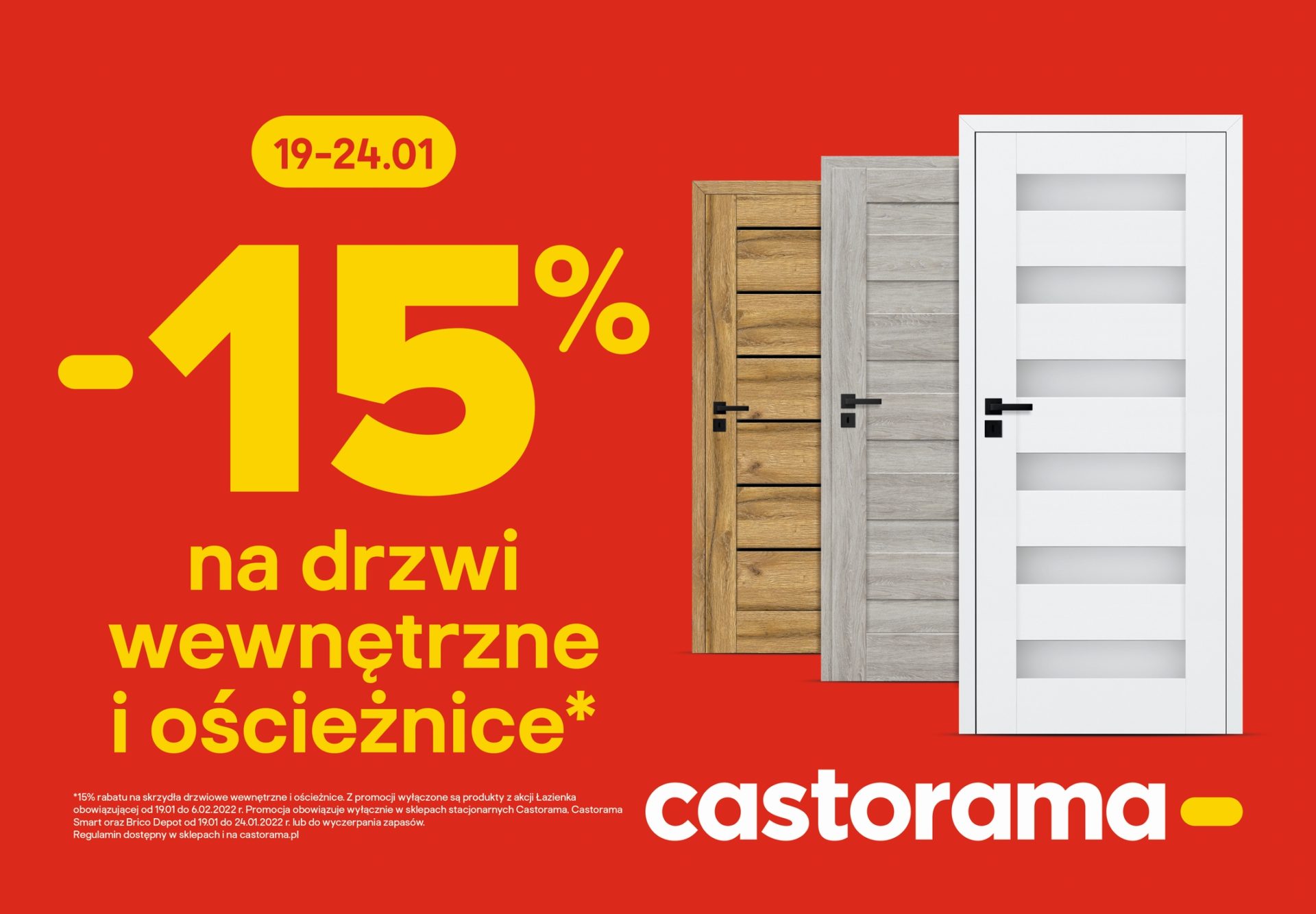 Castorama Pabianice - promocja -10%, Promocja Castorama Pabianice &#8211; drzwi i ościeżnice