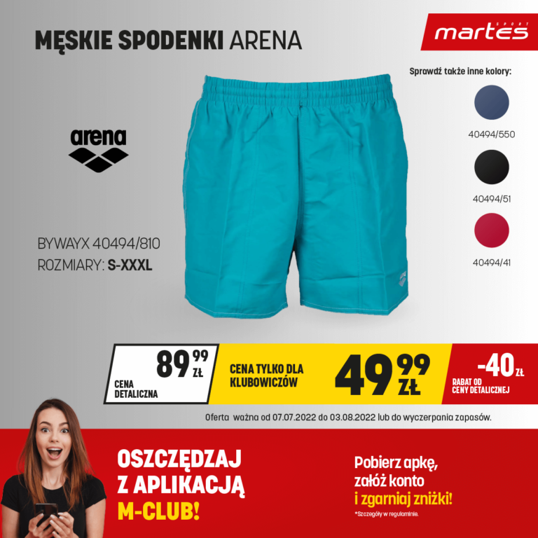 Kupuj taniej z M-CLUB – aplikacja Martes Sport