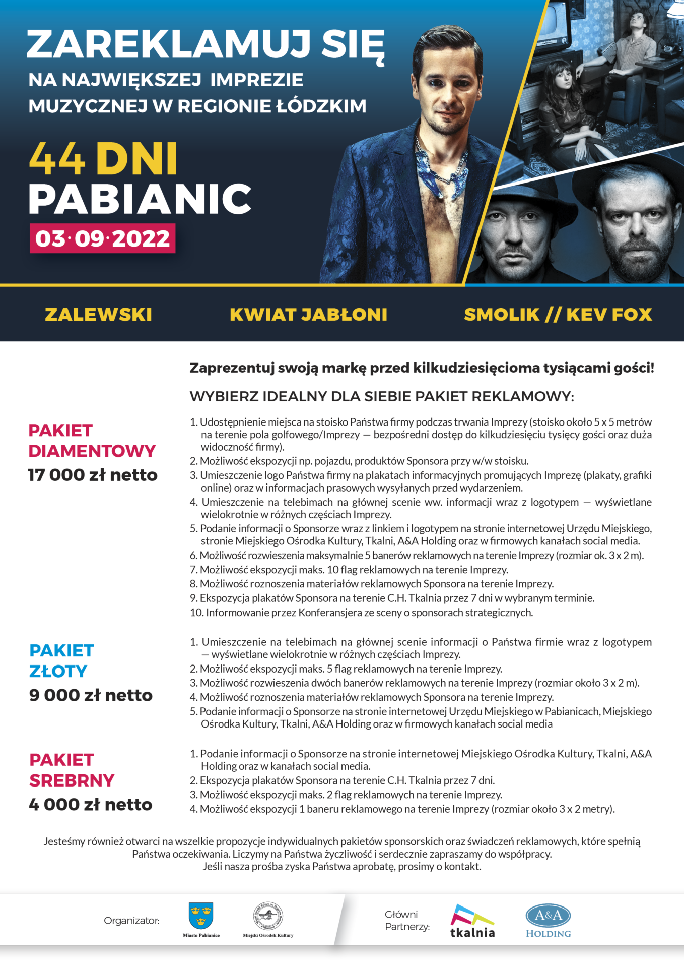 , Dni Pabianic – Sponsoring