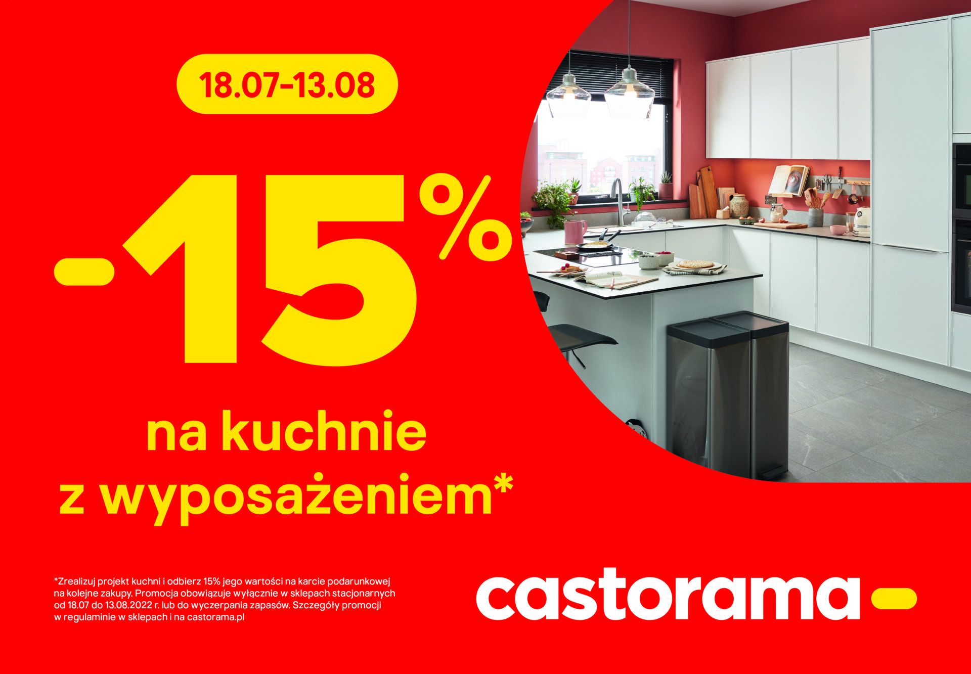 -15% na art. łazienkowe Castorama Pabianice, Urządź swoją kuchnie w jeszcze lepszych cenach z Castoramą w Tkalni!