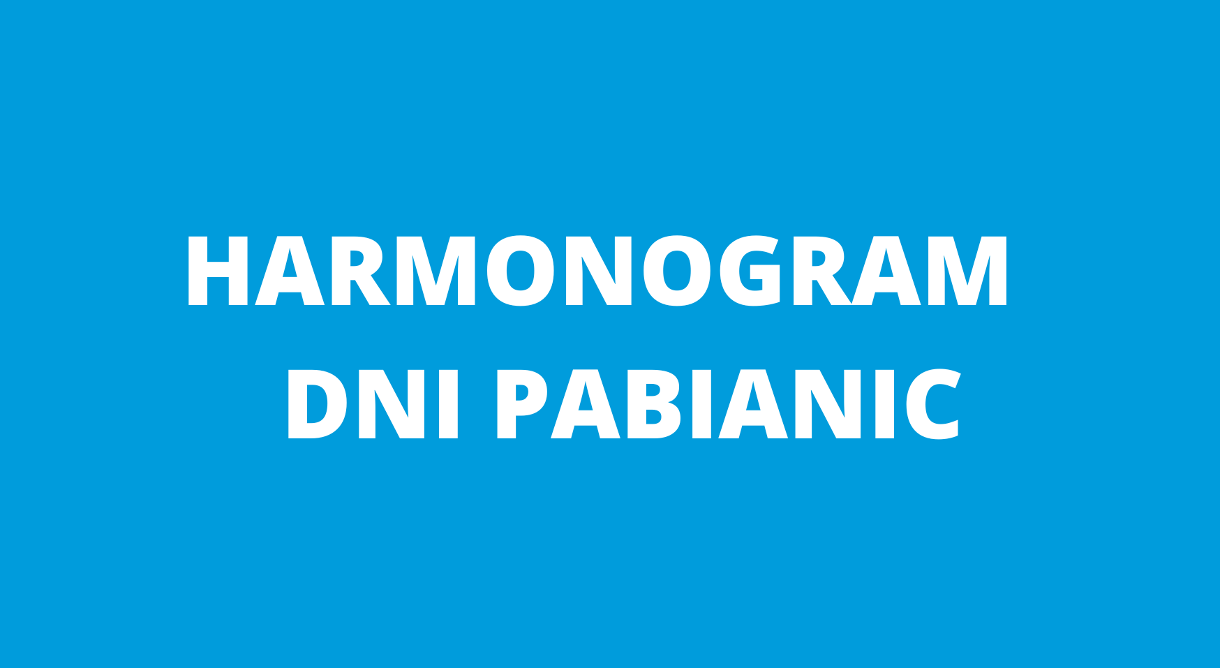 , 🎉 Harmonogram Dni Pabianic 🎉