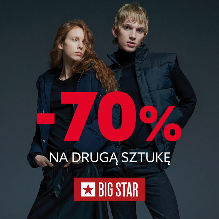 -70% na drugą sztukę w  BIG STAR JEANS w Tkalni ❤