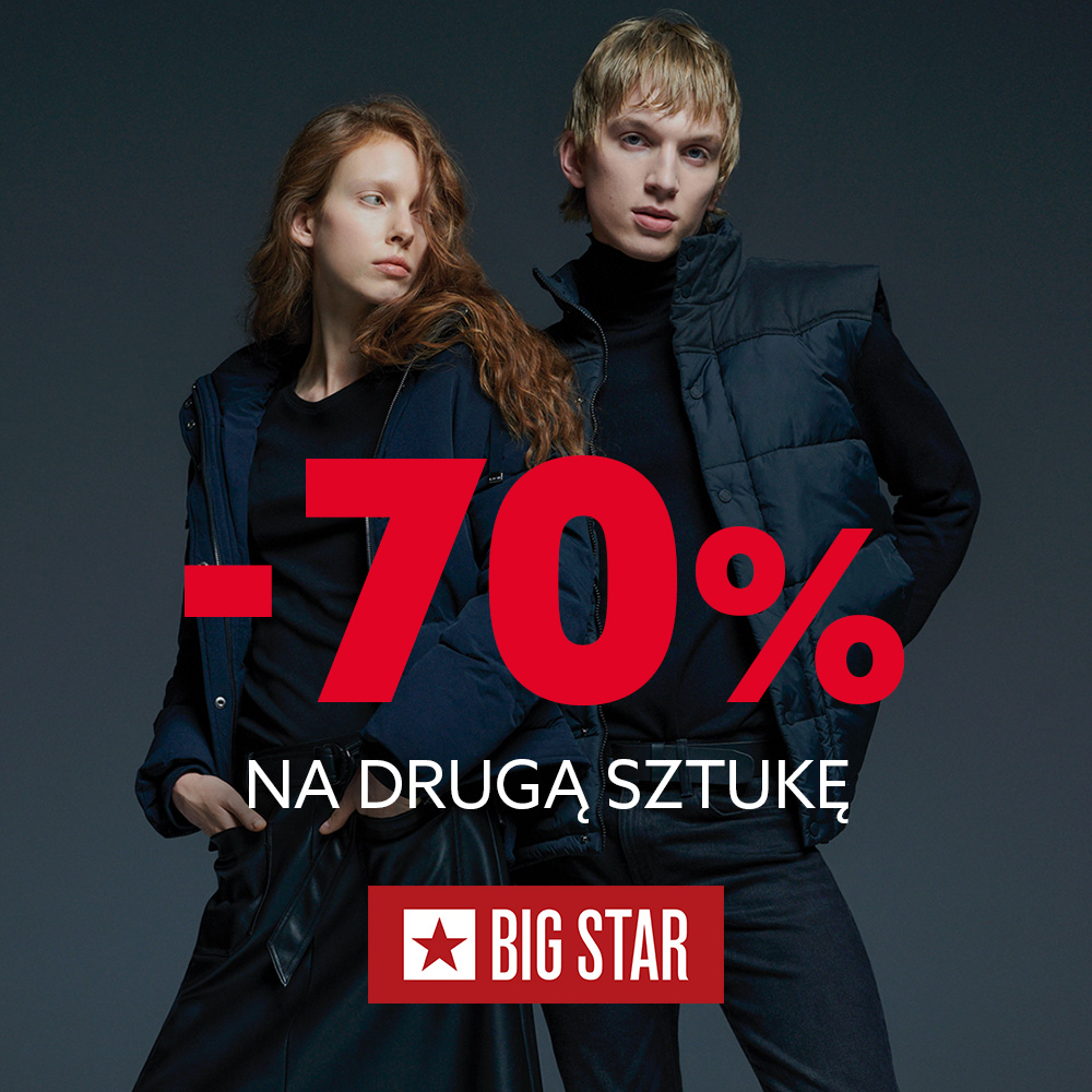 Big Star, -70% na drugą sztukę w  BIG STAR JEANS w Tkalni ❤