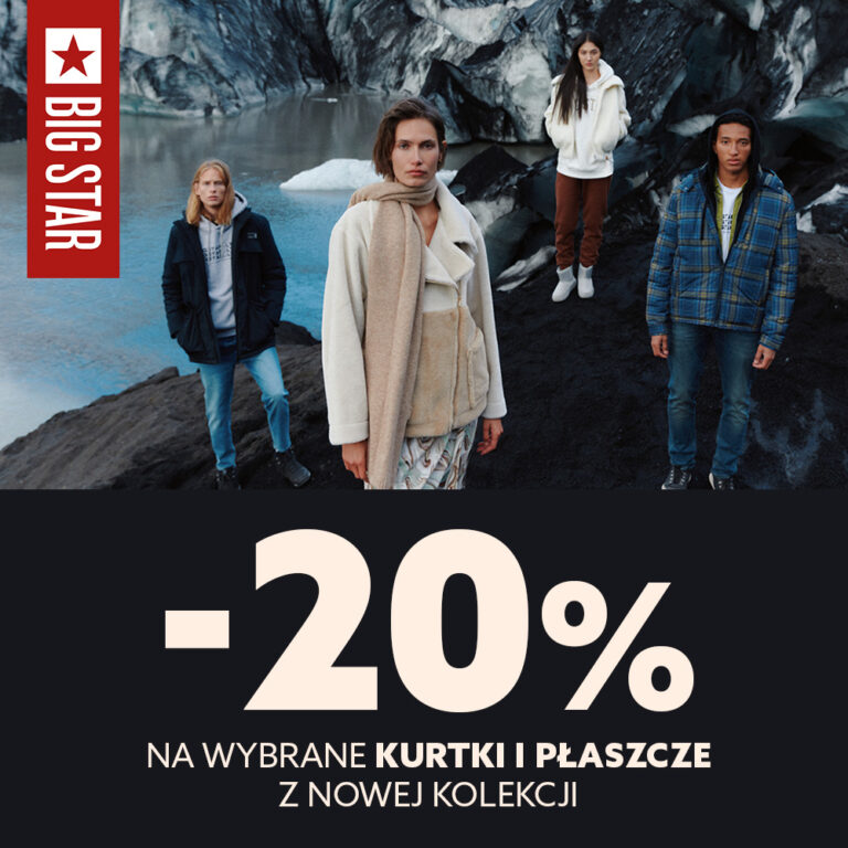 -20% na kurtki i płaszcze w BIG STAR JEANS w Tkalni ❤
