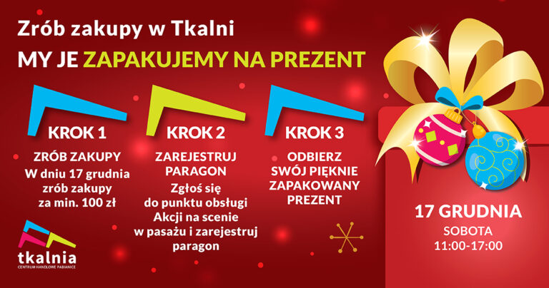 Zapakujemy Twój świąteczny prezent w Tkalni! 🎁🎅