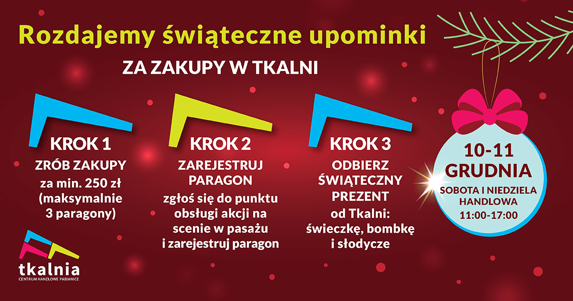 , Świąteczne upominki za zakupy w Tkalni! 🎁🎅