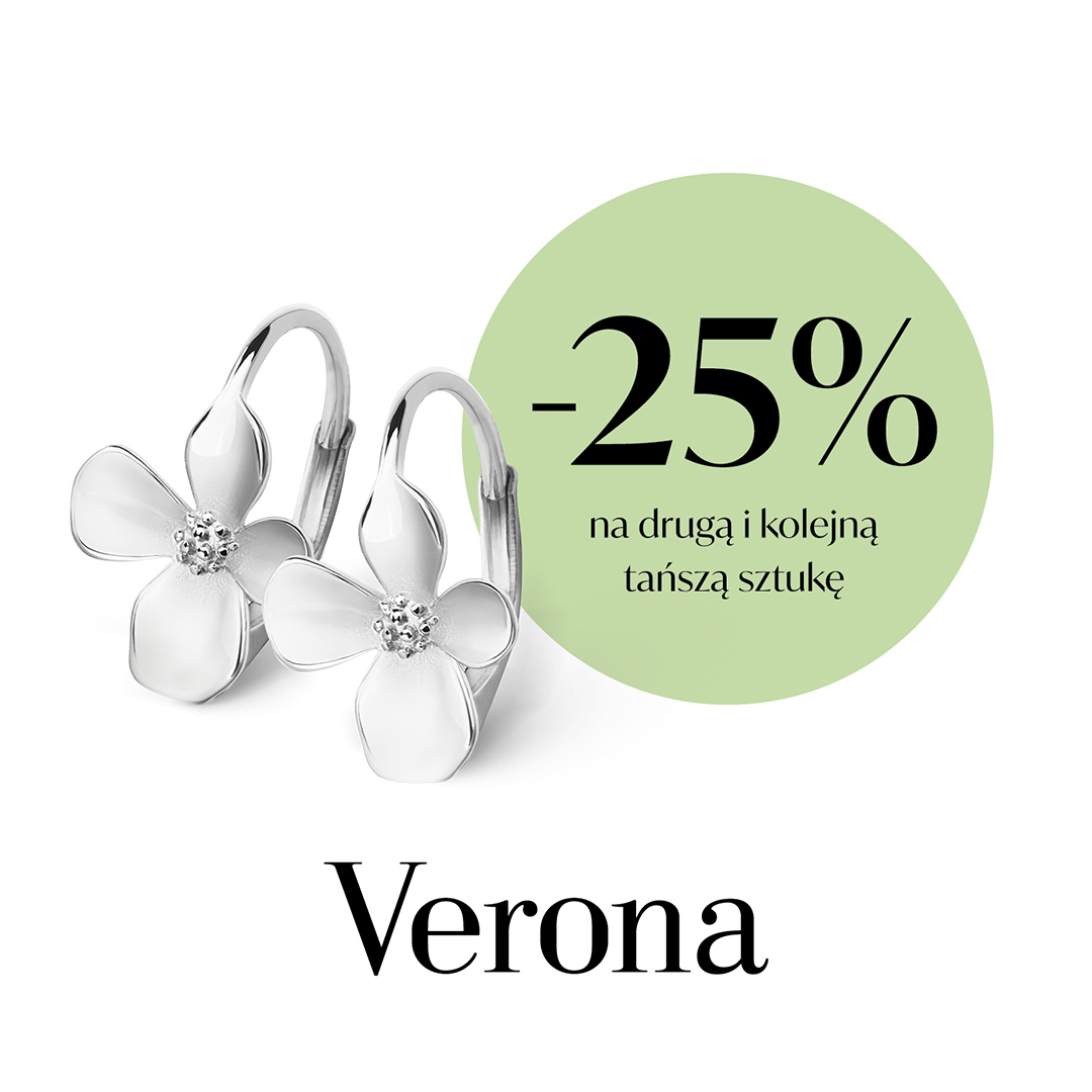 Verona, -25% na drugą i kolejną sztukę biżuterii w Veronie
