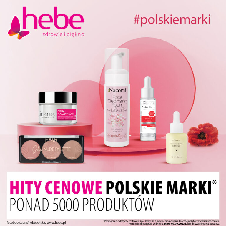 Hity cenowe – polskie marki w Hebe!