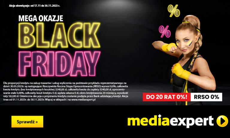 Mega okazje Black Friday w Media Expert!