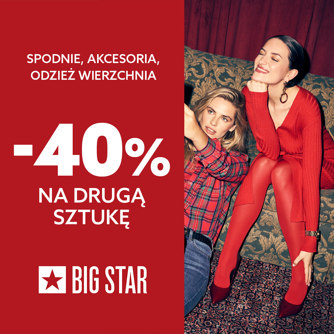 Big Star, ❤️-40% na spodnie, akcesoria i odzież wierzchnią w BIG STAR❤️