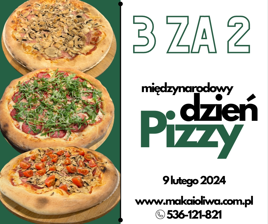 Gastronomia w niedzielę, Dzień Pizzy w restauracji Mąka i Oliwa!