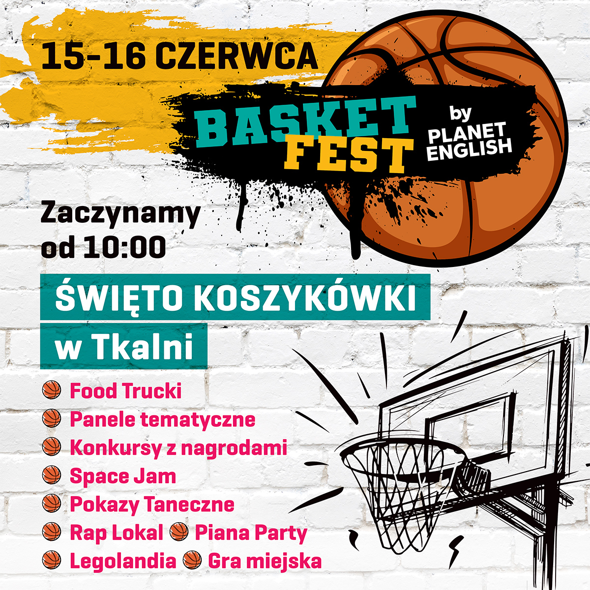 , Wielkie święto koszykówki w Tkalni! 🏀💪⛹️‍♀️