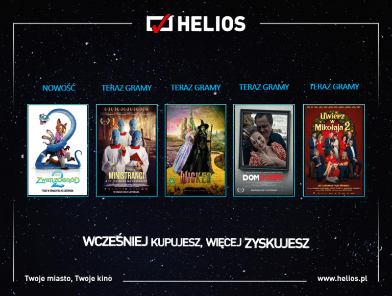 Jesień pełna filmowych hitów w kinie Helios w Pabianicach