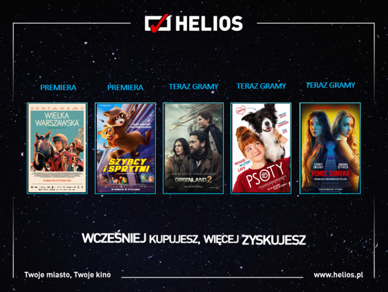 Styczniowe nowości w kinie Helios 