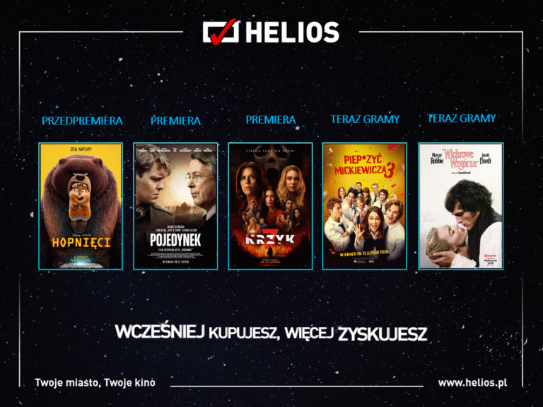 Emocjonujący repertuar kin Helios