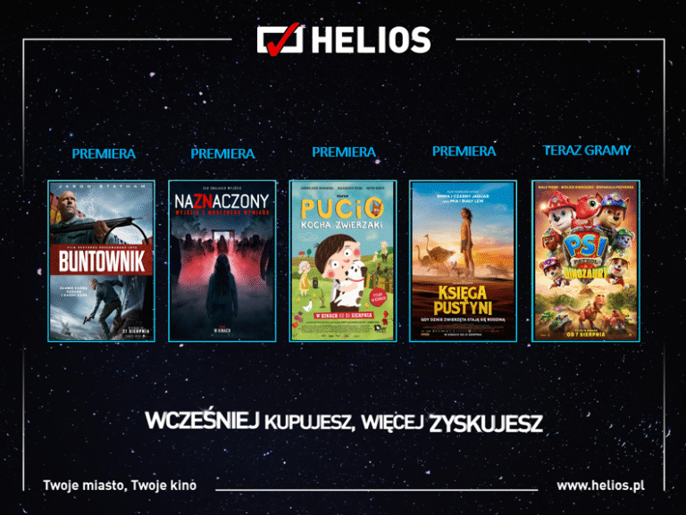 Światowe hity w kinie Helios