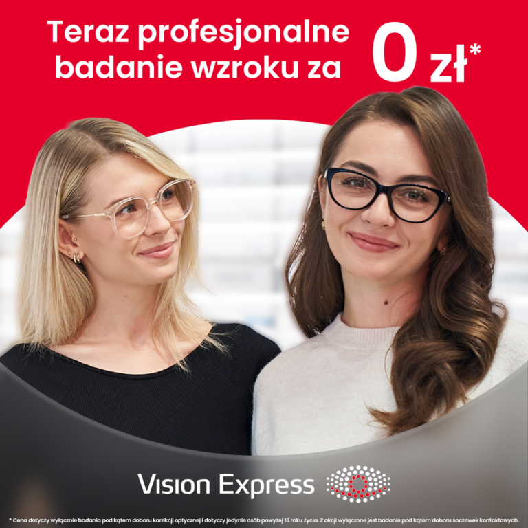 Bezpłatne badanie wzroku w Vision Express