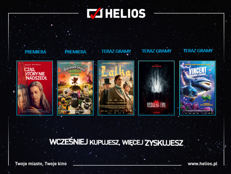 Helios prezentuje filmy, które musisz zobaczyć tej jesieni